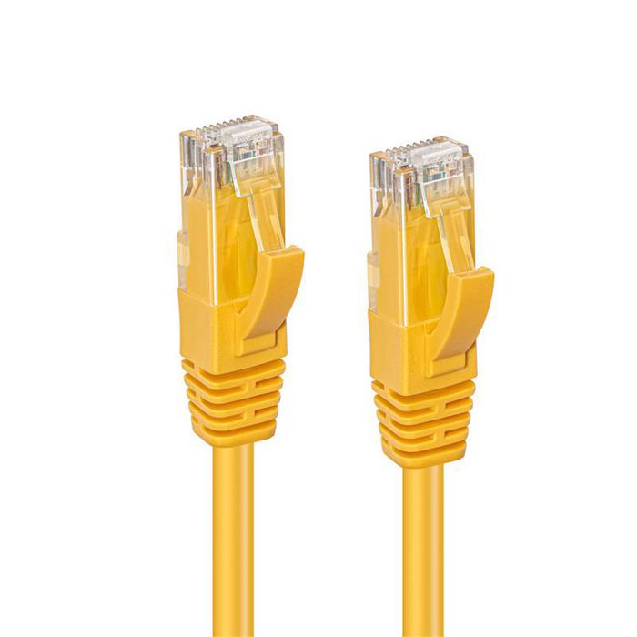 MicroConnect Cable de Red CAT6A UTP 0,25m Amarillo