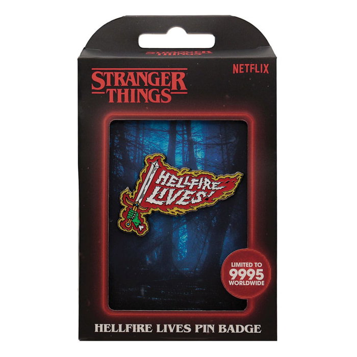 Stranger Things Chapa Hellfire Lives Limited Edition