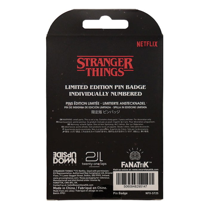 Stranger Things Chapa Hellfire Lives Limited Edition