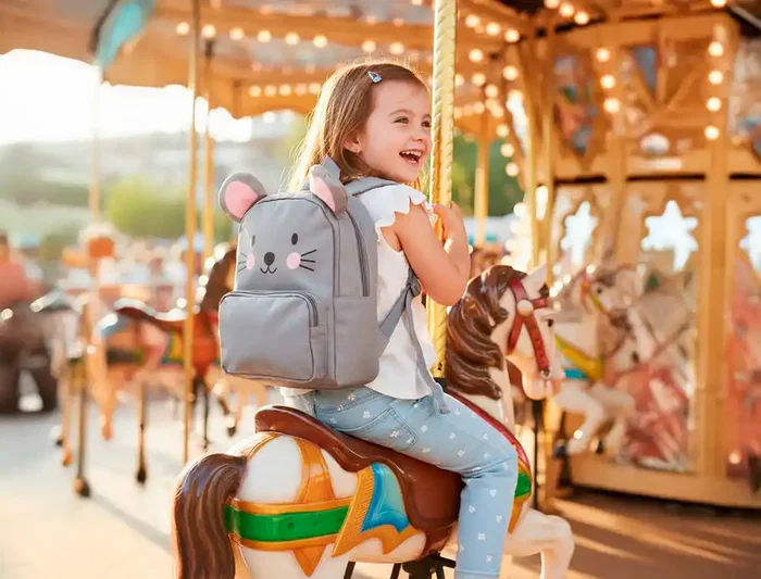 Imaginovo Mochila Infantil Backpack Buddies Ratón Dos Compartimentos Poliéster 280x90x200 mm