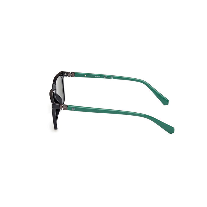 GUESS Gafas de Sol GU8294 05N para Hombre - Gafas Rectangulares Negro, Calibre 52 mm, Patilla 140 mm
