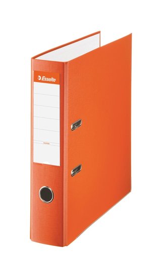 Esselte Archivador de palanca forrado PVC Naranja lomo 75 mm Folio