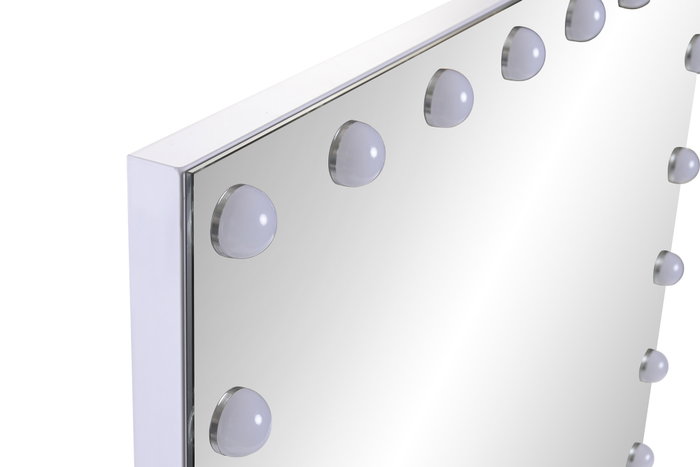 DKD Home Decor Espejo LED de Cristal 80x12x62 con 18 Bombillas y Control Táctil DKD Home Decor Espejo LED de Cristal 80x12x62 con 18 Bombillas y Control Táctil