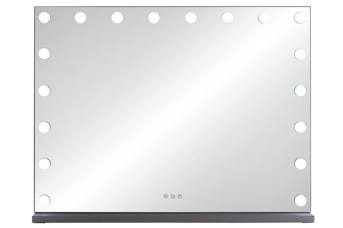 DKD Home Decor Espejo LED de Cristal 80x12x62 con 18 Bombillas y Control Táctil DKD Home Decor Espejo LED de Cristal 80x12x62 con 18 Bombillas y Control Táctil