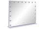 DKD Home Decor Espejo LED de Cristal 80x12x62 con 18 Bombillas y Control Táctil