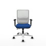 PIQUERAS Y CRESPO Silla de oficina Haches Azul y Blanco