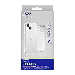 Myway Funda Transparente Compatible con Apple iPhone 14 - Protección