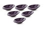 Hermia ST511006F498A000000MAYD200 Juego de 6 Salseras de Cerámica Morado 12x7.9x3cm