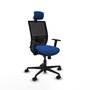 PIQUERAS Y CRESPO Silla de oficina Yunquera Azul y Negro con Mecanismo Sincro/Traslack