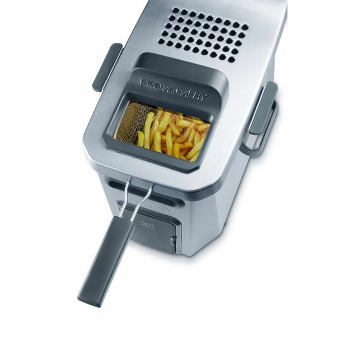Delonghi PremiumFry F44532CZ Freidora eléctrica semiprofesional - Acero inoxidable