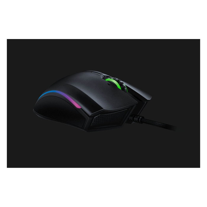 Razer Mamba Elite - Ratón Gaming Óptico Ergonómico para Diestros, 16000 DPI, 9 Botones Programables, Cable USB 2.1m, Negro