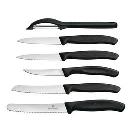 VICTORINOX 6.71 Classic Gemsemesser-Set Swiss, 13.6G, 6-teilig, cuchillo navaja multiusos color negro