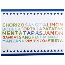Pick and Drink Juego De 20 Individuales De Papel Para Comida Medidas 32x44 Cm Colores Surtidos