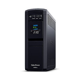 CyberPower CP1200EIPFCLCD SAI/UPS Interactivo Línea 1200VA 720W Salida Senoidal Pura 220V-240V con Pantalla LCD, 6 Tomas y Protección Ethernet