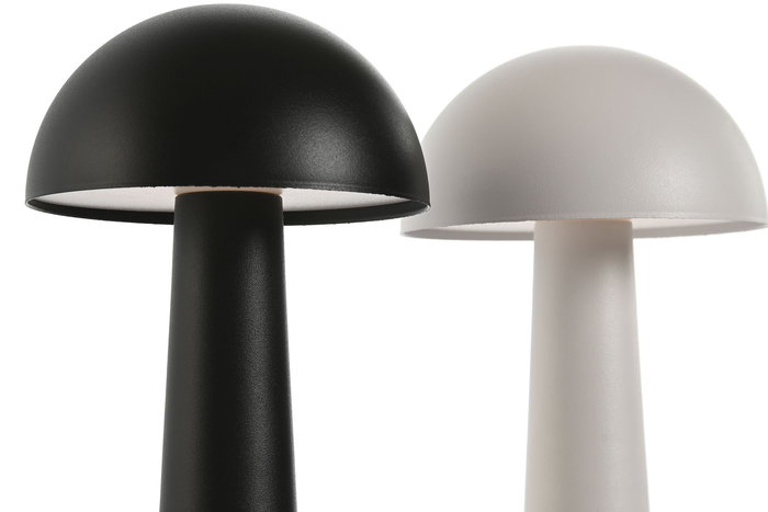 DKD Home Decor Lámpara Sobremesa Moderno Blanco Negro 2 Unidades 9 x 22 x 9 cm