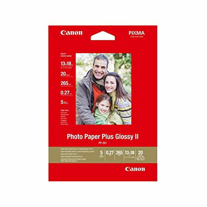 Canon Photo Paper Plus II PP-201 Blanco 13 x 18 cm Canon Photo Paper Plus II PP-201 Blanco 13 x 18 cm