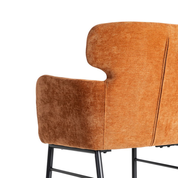 Silla Terracota Tejido-Metal Salón 59,50 X 62,50 X 86 cm (Set de 2) Silla Terracota Tejido-Metal Salón 59,50 X 62,50 X 86 cm (Set de 2)