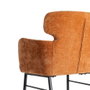 Silla Terracota Tejido-Metal Salón 59,50 X 62,50 X 86 cm (Set de 2)