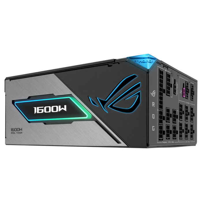 ASUS ROG THOR III Gaming Fuente de Alimentacion 1600W ATX 3.1 80 Plus Titanium, Certificacion 80 PLUS Titanium, 1600 W, Fuente ATX, PSU para PC, THOR-1600T3-GAMING
