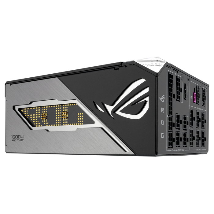 ASUS ROG THOR III Gaming Fuente de Alimentacion 1600W ATX 3.1 80 Plus Titanium, Certificacion 80 PLUS Titanium, 1600 W, Fuente ATX, PSU para PC, THOR-1600T3-GAMING