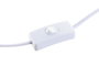 DKD Home Decor Lámpara de Sobremesa de Cerámica y Poliéster Blanco y Natural