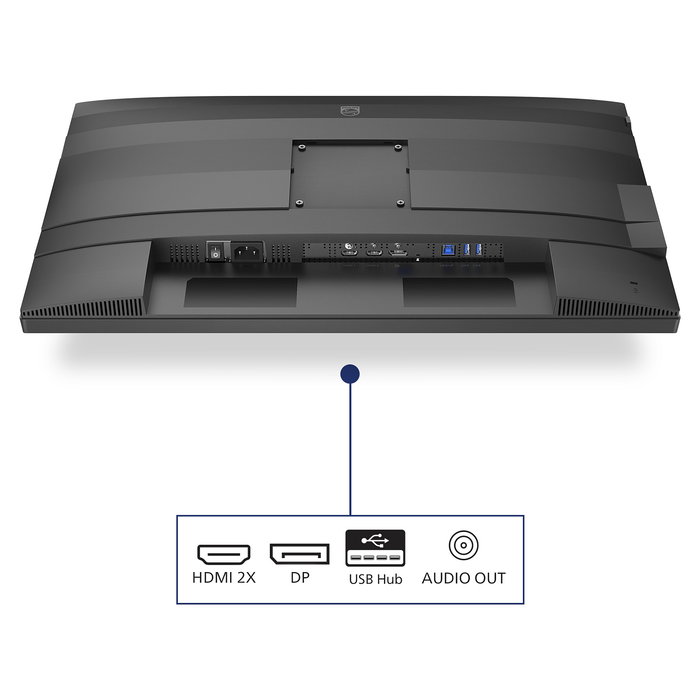 Philips Monitor 24B2G5200 23.8" (60.5cm) Full HD IPS 100Hz HDMI DP USB Antracita