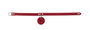 Hunter Collar Aalborg XS-S Cuello: 28-33 cm Rojo Cuero de Vaca Robusto Con Colgante