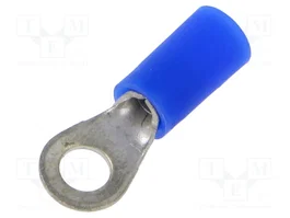 ERKO Terminal de ojillo aislado M4 azul 1,5÷2,5mm2