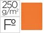 Gio Subcarpeta Simple de Cartulina Naranja Intenso Tamaño Folio (50 Unidades)