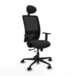 PIQUERAS Y CRESPO Silla de oficina Zulema con Mecanismo Sincro/Traslack Negro