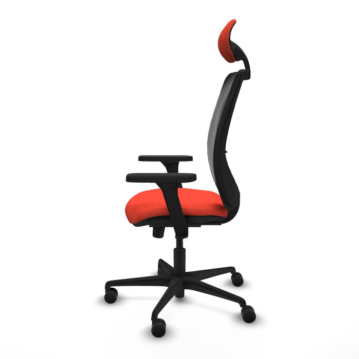 PIQUERAS Y CRESPO Silla de oficina Zulema con mecanismo Sincro, Naranja oscuro y Negro PIQUERAS Y CRESPO Silla de oficina Zulema con mecanismo Sincro, Naranja oscuro y Negro