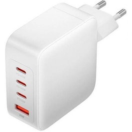 Vention Cargador Pared GaN FEIW0-EU 140W, 3 Puertos USB-C + 1 USB-A, Carga Rápida PD, Negro