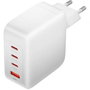 Vention Cargador Pared GaN FEIW0-EU 140W, 3 Puertos USB-C + 1 USB-A, Carga Rápida PD, Negro