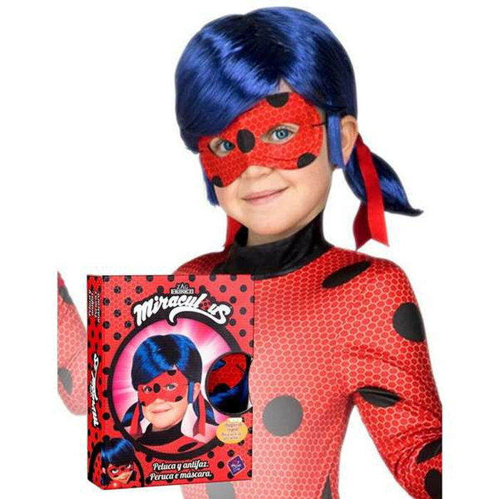 My Other Me Peluca infantil LadyBug con Antifaz My Other Me Peluca infantil LadyBug con Antifaz