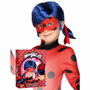 My Other Me Peluca infantil LadyBug con Antifaz
