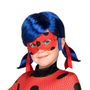 My Other Me Peluca Infantil Ladybug con Antifaz Talla Única Niñas 3 Años
