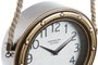 DKD Home Decor Reloj de Pared Vintage Dorado Negro 8 x 50 x 28.5 cm (2 Unidades)