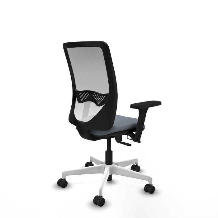PIQUERAS Y CRESPO Silla de oficina Zulema con mecanismo Sincro/Traslack, Gris y Blanco PIQUERAS Y CRESPO Silla de oficina Zulema con mecanismo Sincro/Traslack, Gris y Blanco