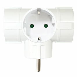 Ladrón de enchufe Silver Electronics 9153 Blanco 220 V 16 A