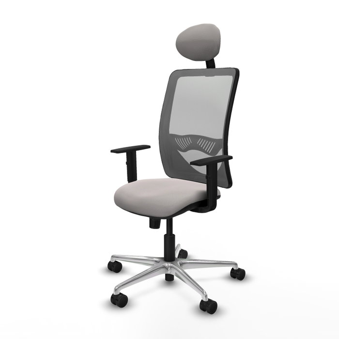 PIQUERAS Y CRESPO Silla de oficina Zulema Blanco/Gris PIQUERAS Y CRESPO Silla de oficina Zulema Blanco/Gris