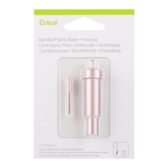 Cricut 2004227 Cuchilla para Tela Bonded con Alojamiento, Compatible con Cricut Maker, Acero Inoxidable