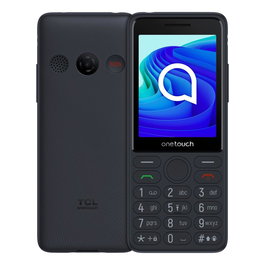 TCL OneTouch 4042S Teléfono Móvil Senior con Botón SOS, Pantalla 2.8", 4G, Dual SIM, Batería 1500 mAh, Carga USB-C y Resistente IP54 - Negro