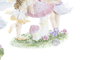DKD Home Decor Figuras de Resina de Hadas Surtidas Rosa y Azul