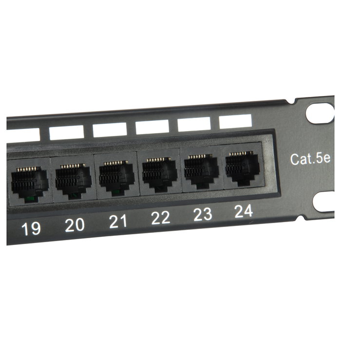 EQUIP Equip Patchpanel 19" 1HE, 24 Puertos RJ45 Cat5e UTP, Montaje en Rack, Negro, 235325 EQUIP Equip Patchpanel 19" 1HE, 24 Puertos RJ45 Cat5e UTP, Montaje en Rack, Negro, 235325