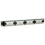 EQUIP Equip Patchpanel 19" 1HE, 24 Puertos RJ45 Cat5e UTP, Montaje en Rack, Negro, 235325