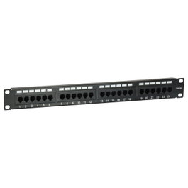 EQUIP Equip Patchpanel 19" 1HE, 24 Puertos RJ45 Cat5e UTP, Montaje en Rack, Negro, 235325