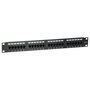 EQUIP Equip Patchpanel 19" 1HE, 24 Puertos RJ45 Cat5e UTP, Montaje en Rack, Negro, 235325