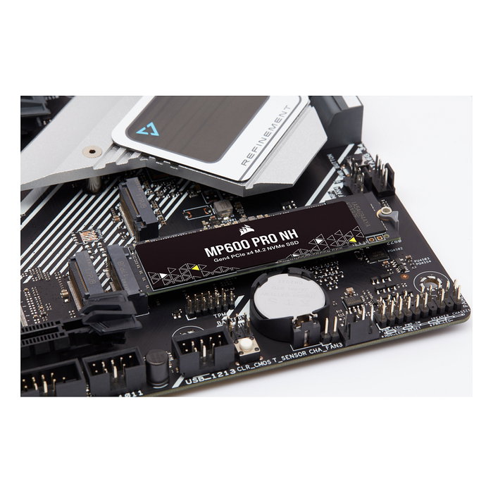 Corsair MP600 PRO NH SSD NVMe M.2 2TB PCIe Gen4 x4 - 7000 MB/s de Lectura, 5700 MB/s de Escritura