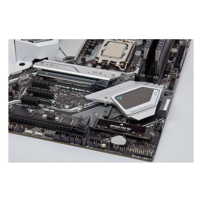 Corsair MP600 PRO NH SSD NVMe M.2 2TB PCIe Gen4 x4 - 7000 MB/s de Lectura, 5700 MB/s de Escritura