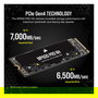 Corsair MP600 PRO NH SSD NVMe M.2 2TB PCIe Gen4 x4 - 7000 MB/s de Lectura, 5700 MB/s de Escritura